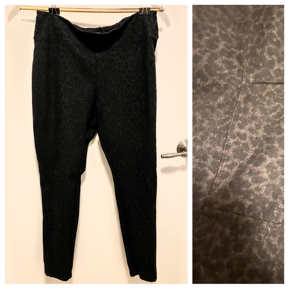 Rewash Black Leopard Skinny Pants XL